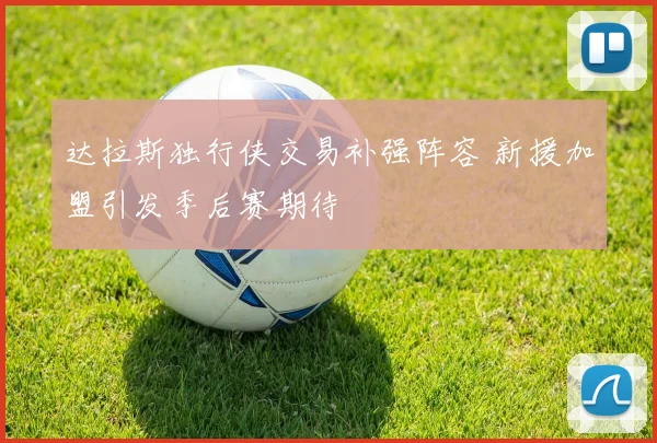 达拉斯独行侠交易补强阵容 新援加盟引发季后赛期待